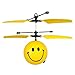 Flying Ball RC Toy Emoji Magic Ball, Hobbylane Infrared Sensor Aircraft,Hand Induced Flight Helicopter for Kids/Teenager,Learning Training Toys with Cartoon Expression (Smile)