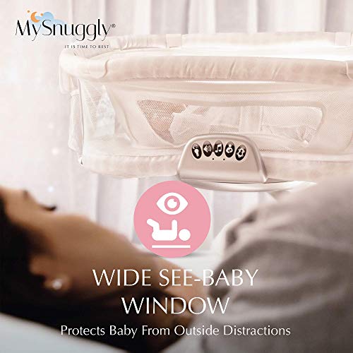 MySnuggly Newborn Bassinet Insert for Halo Bassinets | Patented Safe Real Cuddling Feeling for Better Sleep