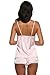 Ekouaer Lace Sleepwear Womens Sexy Lingerie Satin Pajamas Cami Shorts Set Nightwear