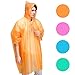 ViperGear Rain Poncho for Adults (6 Pack) - PEVA Tear Resistant Ponchos - Drawstring Hood - Disposable Emergency Rain Poncho