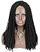 Kalyss 100% Hand Braided Dreadlocks Braids Hair Wigs for Black Women Lightweight Long Rolls Twist Braided Premium Japanese Synthetic Wigs