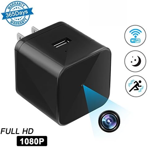 Hidden Camera with Night Vision,FULL HD 1080P Spy Camera wireless ip camera with Motion Detection Alarm,Mini Nanny Camera for Home Security and Pet Baby Office Monitoring Nursing KAUPOONK