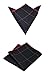 Men's Pocket Square Set Hankerchiefs Wedding Party Pack of 9