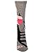 Blue Q La-Di-Da Cat Socks,One Size (fits women's shoe size 5-10 US),Grey, Pink, Black, White