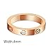 Dubeauty Love Ring Lifetime Titanium Stainless Steel Couples Wedding Engagement Anniversary Engraved Bands Rose Gold Size 5-10