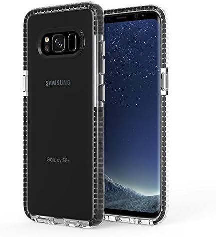 Galaxy S8+ Plus Case, ieeGo [Evo Clear Series] Shockproof/Anti-Scratch Samsung Galaxy S8+ Plus Slim TPU+TPE Soft Protective Case Cover 2017 Release (Black)