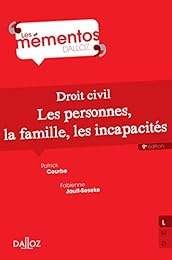 Les  personnes, la famille, les incapacités