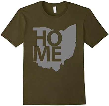 Men's Home Grown Ohio T Shirt Large Olive