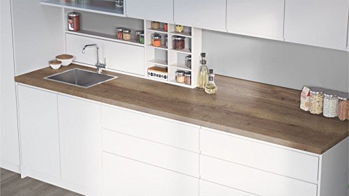Egger Tobacco Halifax Oak Wood Effect Square Edge Laminate Kitchen