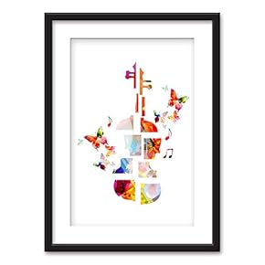 Black Paper Framed for Living Room Bedroom for