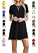 TINYHI Women's Casual Plain Fit Flowy Simple Swing T-Shirt Loose Tunic Dress¡­