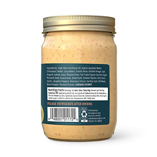 SIR KENSINGTON’S VEGAN MAYO SPECIAL SAUCE CERTIFIED VEGAN, SOY FREE, KETO CERTIFIED, NON-GMO PROJECT VERIFIED 12 OZ