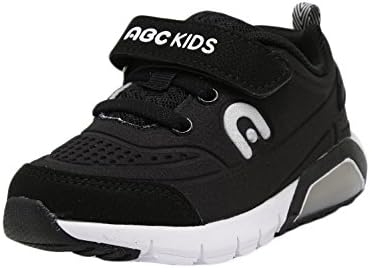 Abc Kids Boys Little Kid 6219 Velcro Strap Casual Fashion Sneaker (13 M US Little Kid,Black)