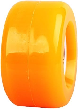 Orange PU Drift Plate Skate Board Wheel with Bearings Assembled Ready to Use
