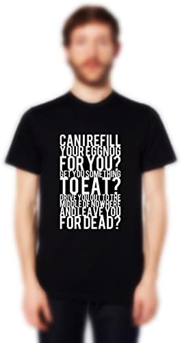 Can I Refill Your Eggnog For You Movie T-shirt 2XL Black