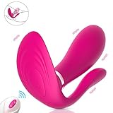 G-Spot Wearable Vibrator Butterfly Waterproof Vibrators Clitoris Masturbation Dildo Adult Sex Toys Invisible Wand USB Rechargeable Vagina Stimulator Massager with 9 Vibration Mode for Women Couples