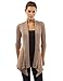 PattyBoutik Women's Ribbed Cascading Open Cardigan