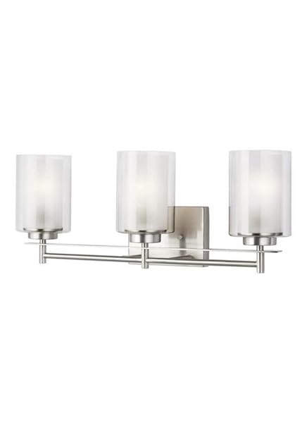 GENERATION LIGHTING 4437303EN3-962 ELMWOOD PARK VANITY, 3-LIGHT 28.5...