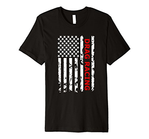 USA Flag Drag Racing T Shirt, Drag Racing Gift Tee