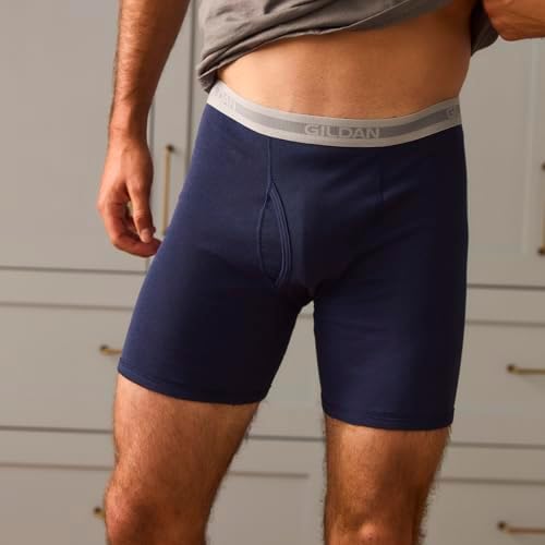 . Calzoncillos Tipo bóxer de Pierna Regular para Hombre - Negro - Medium