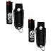 Police Magnum Faux Leather Holster Pepper Spray with UV Dye and Twist Top (Pack of 2), Black, 0.5-Ounce