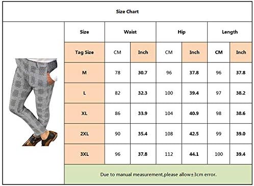 Herren Business Hose Gerade Schnitt - Knitterfreie Freizeithose Mit Karomuster