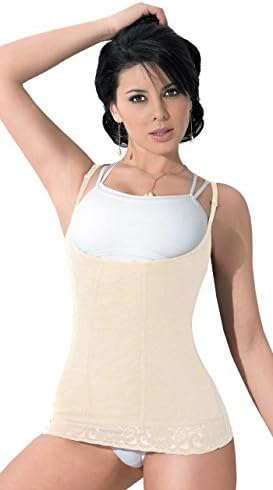 Girdle shapes your abdomen and lift your breast max control of your abdomen Open Bust Colombian Girdle (Small) 12853
