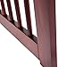Giantex Dog Gate with Door - 30''H × 80''W Wooden Pet Gate with Walk Through Door, Foldable Freestanding 4 Panels Pet Safety Fence Extra Wide for Doorway Stairs House Deck Yard, Dark Cherry Brown