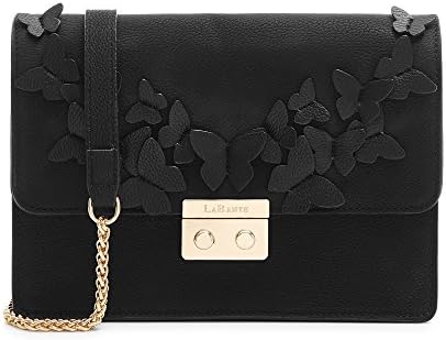 LaBante - Cross Body Bag - Vanessa - Black Handbag Small Bag Side Bags Shoulder Bags for Women| Clutch Bags for Women Crossover Bag Clutch Bags for Weddings Vegan Bag PU Leather