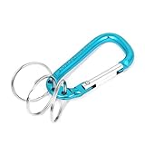 Columbia Blue Portable Key Ring Carabiner
