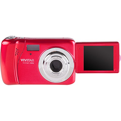 Vivitar-ViviCam-VXX14-Selfie-Digital-Camera-Red-with-16GB-Card-Case-Tripod-Reader-Kit