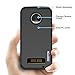 OMOTON Moto Z Play Case - Dual-Layer [Soft TPU Interior] [Durable PC Exterior] Case For Motorola Moto Z Play Droid, Black