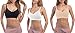 La Reve Wireless Nursing Bra | Full Coverage Seamless Bra for Breastfeeding, Small, 3 Pcs/Pack-Black, Nude, White