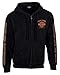 Harley-Davidson Men's Eagle Piston Long Sleeve Full-Zip Hoodie, Black 30299950