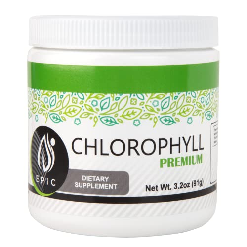 Premium Chlorophyll Powder Dietary Supplement. Natural Chlorophyll That