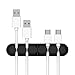 Cable Management Cord Organizer ORICO 5 Channel Desk Cable Clips Wire Cord Holder for Power Cords and Charging Accessory Cables, Mouse Cable, PC, Office and Home (Black, 3 pcs)