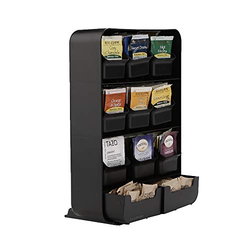 Mind Reader 9 Removable Drawers Tea Bag holder and Condiment Organizer