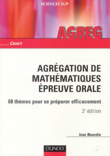 Agrégation de mathématiques, épreuve orale