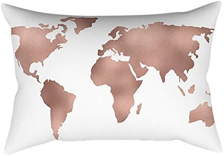 Pillow Cover Pillow Case LILICAT Rose Gold Pink Eyelashes/Geometric Pattern Rectangle Pillow Cover (30cm X 50cm) Home Decoration