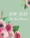2019-2023 Five Year Planner- Watercolor Flowers: 60 Months Planner and Calendar,Monthly Calendar Planner, Agenda Planner and Schedule Organizer, ... years (5 year calendar/5 year diary/8 x 10)