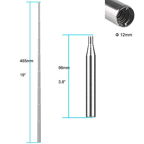 JISTL Fire Bellows by Mouth Blow Fire Tube Outdoor Gear Collapsible Stainless Steel Campfire fire Pot Tool Builds Fire by Blasting Air (Mixed 3 Pack) - Thumbnail 3