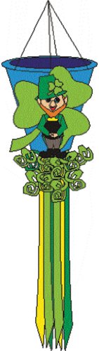 Premier Kites 78413 Leprechaun Holiday Wind Basket, 50-Inch