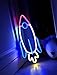 Rocket LED Neon Sign Lights Night Light Kids Room Decor