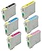6 Pack Elite Supplies ® Remanufactured Inkjet Cartridge Replacement for #79 T079 T0791, Epson T079120 T079220 T079320 T079420 T079520 T079620 Works With Epson Artisan 1430, Epson Stylus Photo 1400 (1 Black, 1 Cyan, 1 Magenta, 1 Yellow, 1 Light Cyan, 1 Light Magenta)