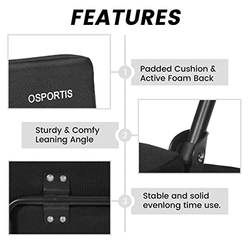 OSPORTIS Stadium Seats for Bleachers, Bleacher Seats with Padded Active