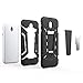 ykooe Galaxy J7 Pro Case, (Silicone Series) Heavy Duty Protection Hybrid Shockproof Dual Layer Protective Case Cover With Stand Samsung Galaxy J7 Pro - Black