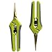 The Relaxed Gardener Gardening Scissors Set - Curved and Straight Titanium Coated Blade Micro Tip Pruning Shears - Super Sharp Trimmers for Plants with Anti-Rust Coating