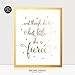 Though She Be But Little She Is Fierce Gold Foil Print 8x10