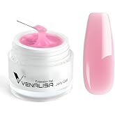 VENALISA Hard Gel for Nails, 50ml Jelly Pink Builder Nail Gel Extension Jelly Strengthener Polygel Nail Art Manicure