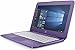 HP Stream 11 11.6 inch Flagship Laptop Computer, Intel Celeron N3060 1.6GHz, 4GB RAM, 32GB eMMC drive, 802.11ac WiFi, USB 3.1 port, Windows 10 Home, Purple (Renewed)